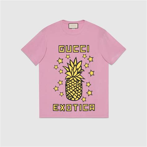 gucci shirt pineapple|gucci pineapple shirt.